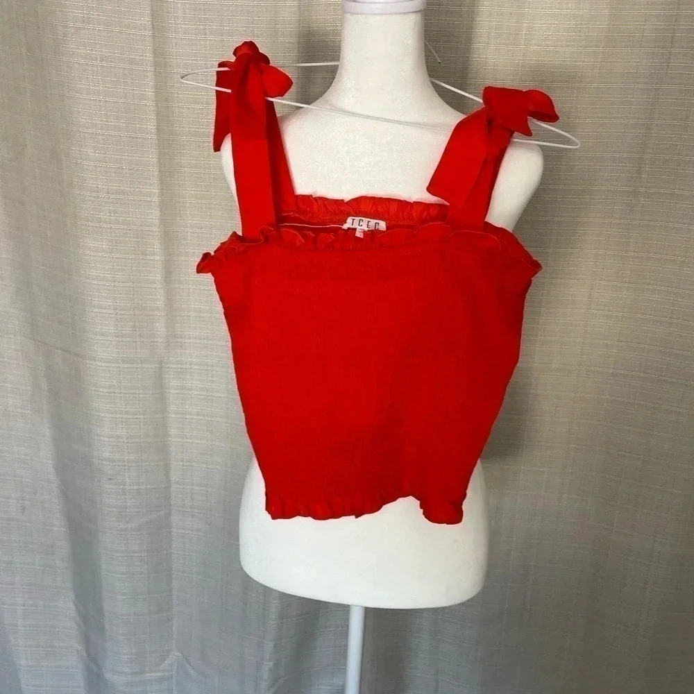 Women's Cropped TCEC Tank Top Blouse - Sz. L